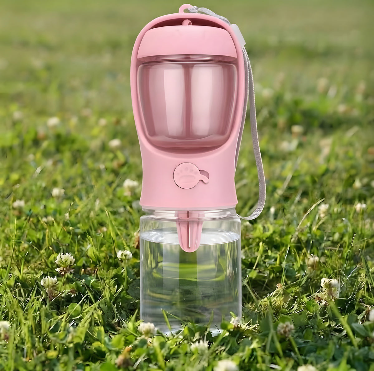 Portable Dog Cat Water Bottle with Storage Food and Water Container