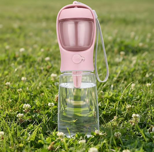 Portable Dog Cat Water Bottle with Storage Food and Water Container