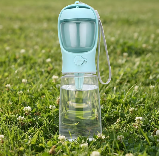 Portable Dog Cat Water Bottle with Storage Food and Water Container